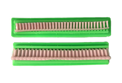 3 Boyutlu Zigzag Şerit Dekoratif Kenar Silikon Pasta-Kokulu-Taş Ve Sabun Kalıbı DK71