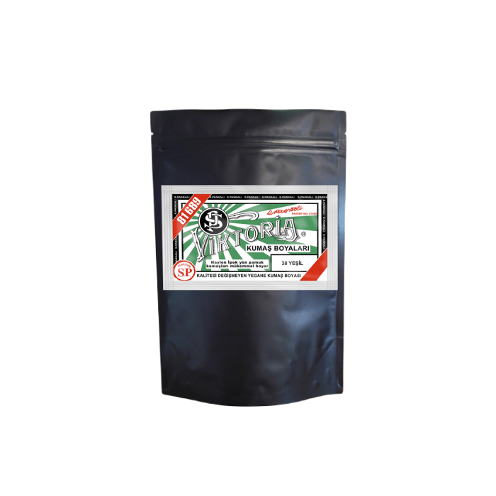 38 Yeşil  Renk Kumaş Boyası Viktoria 1 Kg