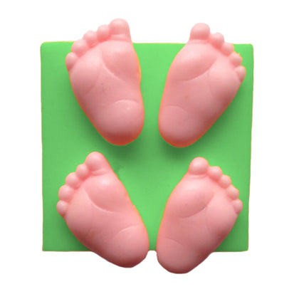 Bebek Ayakları Silikon Kokulu Taş Ve Sabun Kalıbı ÇO-84