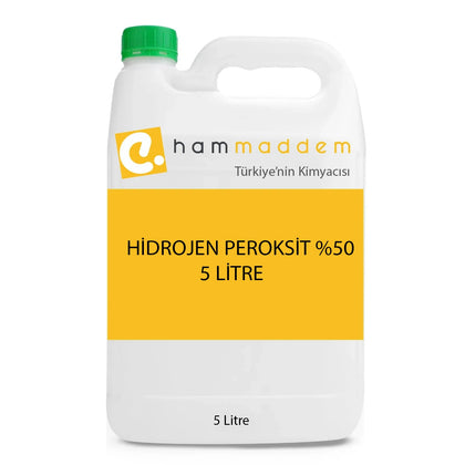 Hidrojen Peroksit Perhidrol %50 5 Litre