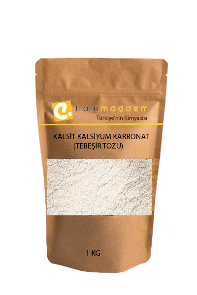 Kalsit Kalsiyum Karbonat - Tebeşir Tozu - 1 Kg
