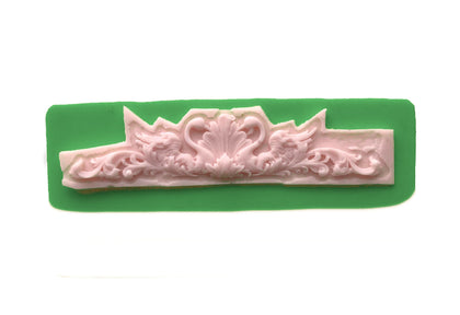 Kuğulu Taç Figürlü Silikon Pasta-Kokulu-Taş Ve Sabun Kalıbı DK15