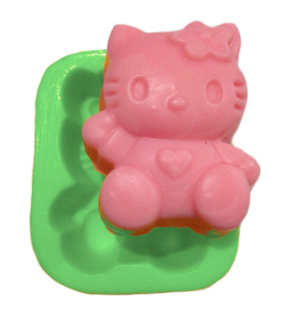 Oturan Hello Kitty Figürlü Silikon Kokulu Taş Ve Sabun Kalıbı ÇO36