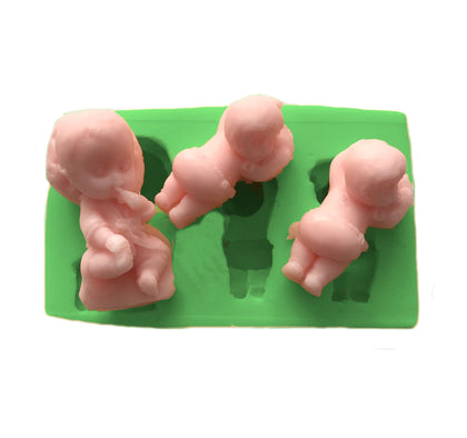 Sevimli Bebekler Silikon Kokulu Taş Ve Sabun Kalıbı ÇO-121