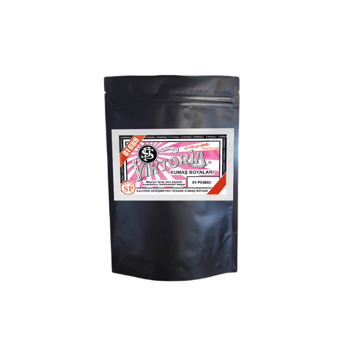1 Pembe Renk Kumaş Boyası Viktoria 1 Kg