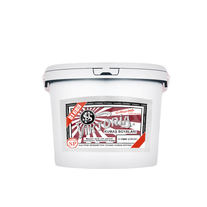 10 Vişne Çürüğü Renk Kumaş Boyası Viktoria 5 Kg