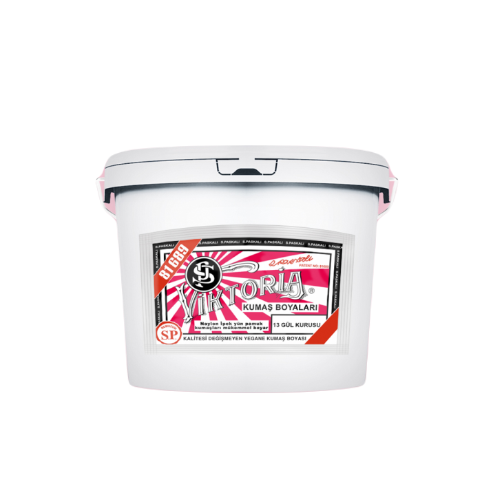 13 Gül Kurusu Renk Kumaş Boyası Viktoria 5 Kg