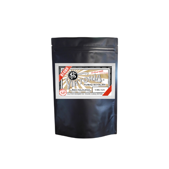 14 Bej Açık Renk Kumaş Boyası Viktoria 1 Kg