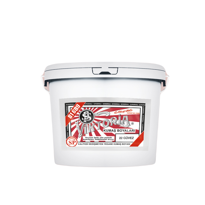 22 Güvez Renk Kumaş Boyası Viktoria 5 Kg