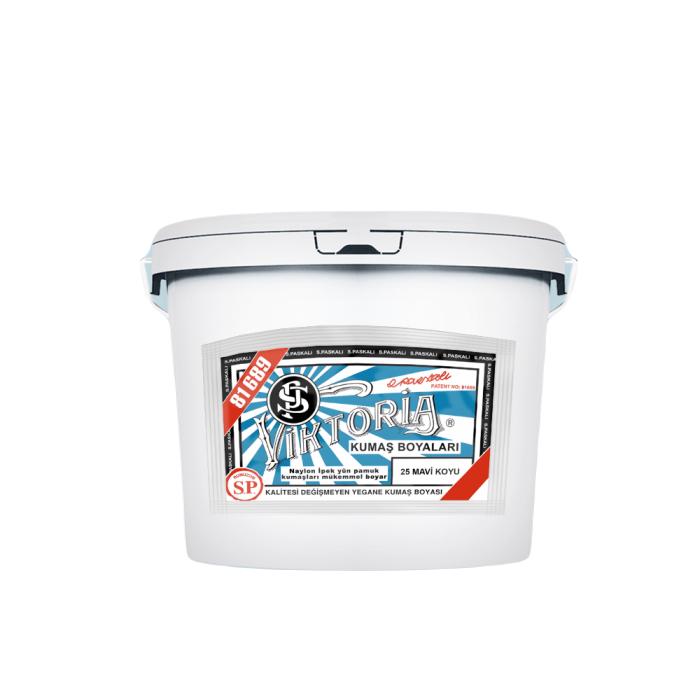 24 Mavi Orta Renk Kumaş Boyası Viktoria 5 Kg