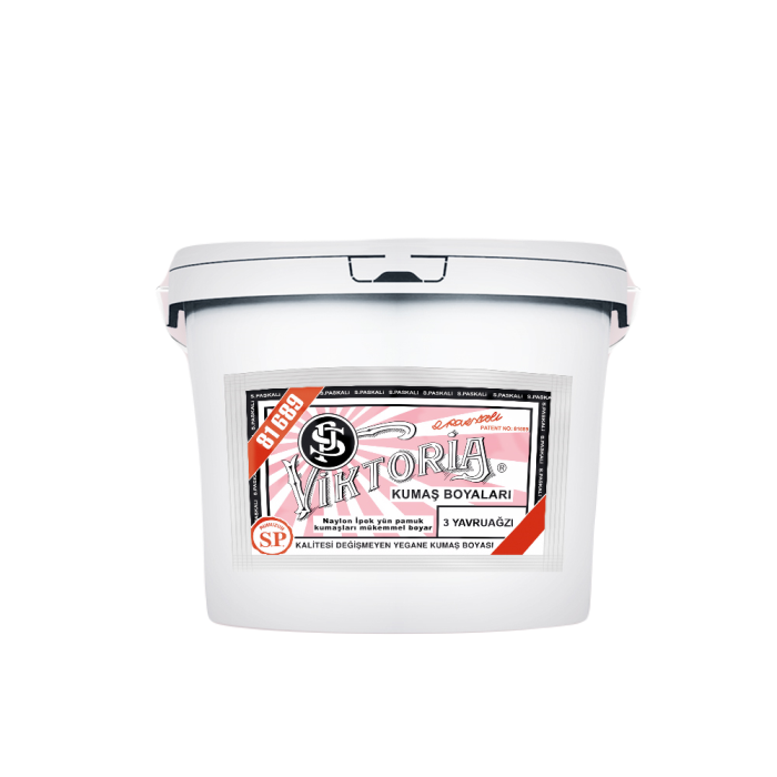 3 Yavru Ağzı Renk Kumaş Boyası Viktoria 5 Kg