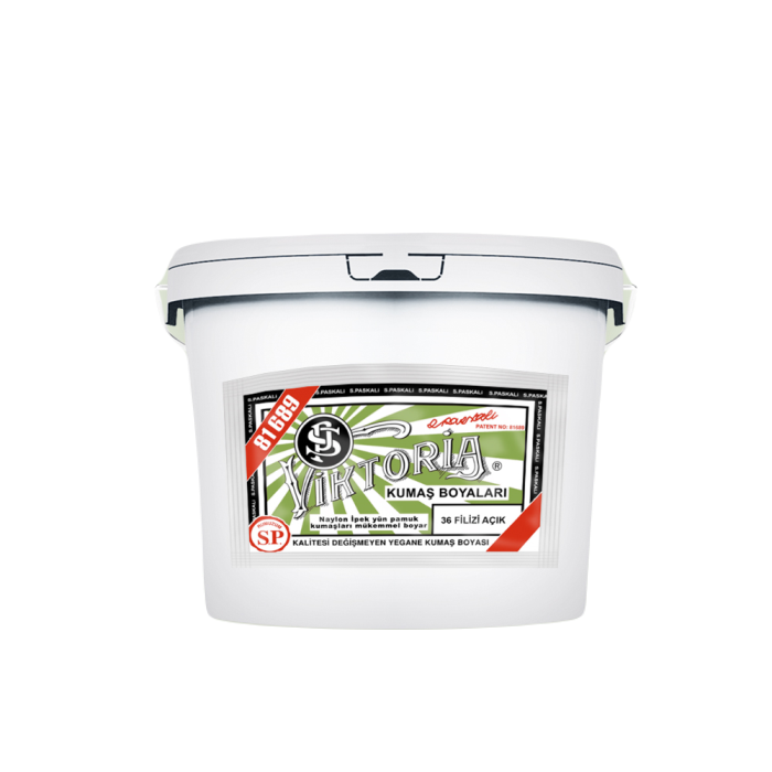 36 Filizi Açık Renk Kumaş Boyası Viktoria 5 Kg
