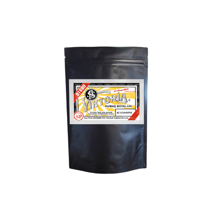 42 Kanarya Renk Kumaş Boyası Viktoria 1 Kg
