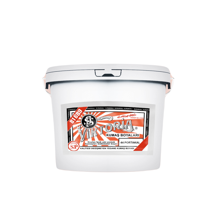 44 Portakal Renk Kumaş Boyası Viktoria 5 Kg
