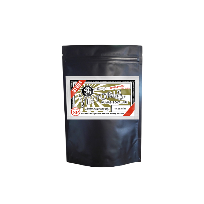 47 Zeytini Renk Kumaş Boyası Viktoria 1 Kg