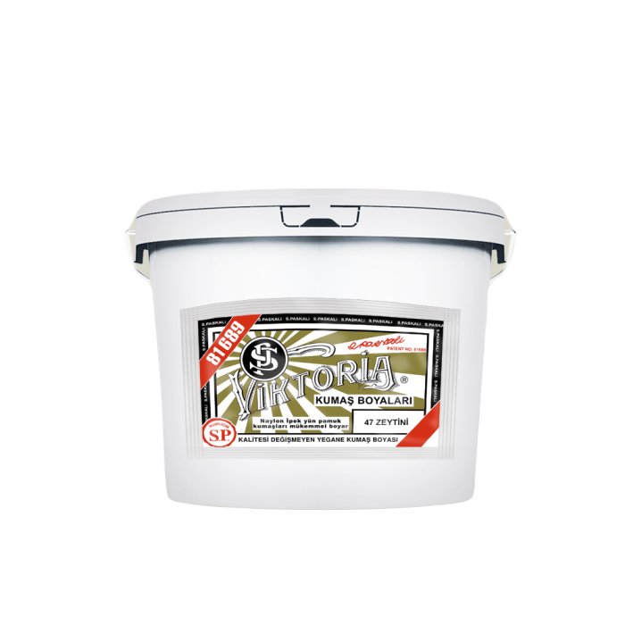 47 Zeytini Renk Kumaş Boyası Viktoria 5 Kg