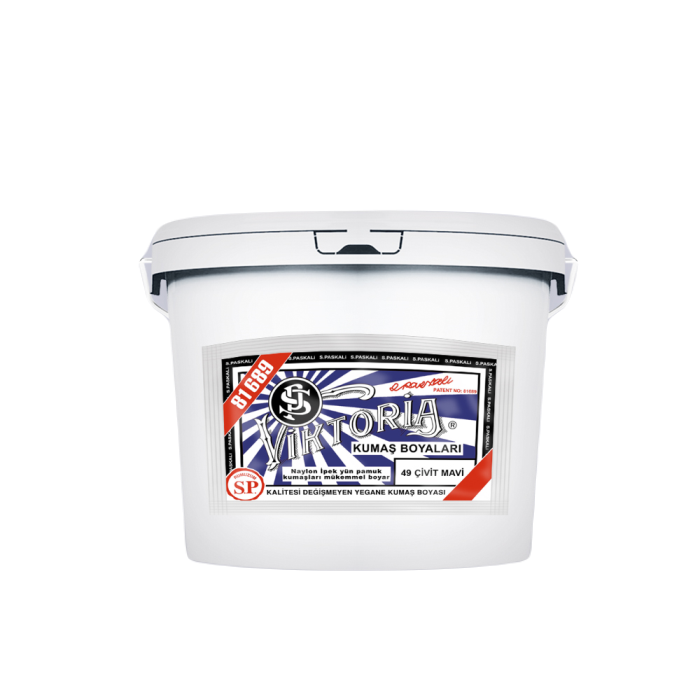 49 Civit Mavi Renk Kumaş Boyası Viktoria 5 Kg