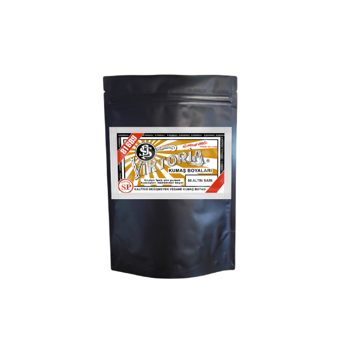 56 Altın Sarı Renk Kumaş Boyası Viktoria 1 Kg