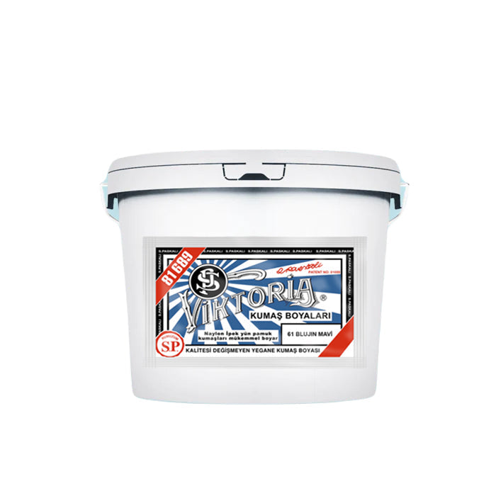 61 Blujin Mavi Renk Kumaş Boyası Viktoria 5 Kg