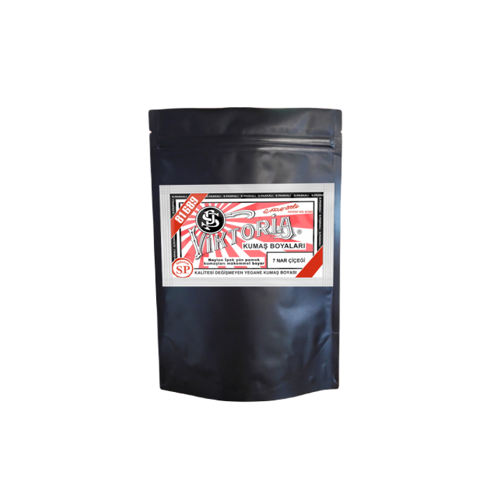 7 Nar Çiceği  Renk Kumaş Boyası Viktoria 1 Kg