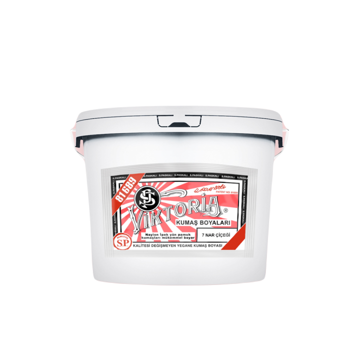 7 Nar Çiceği  Renk Kumaş Boyası Viktoria 5 Kg