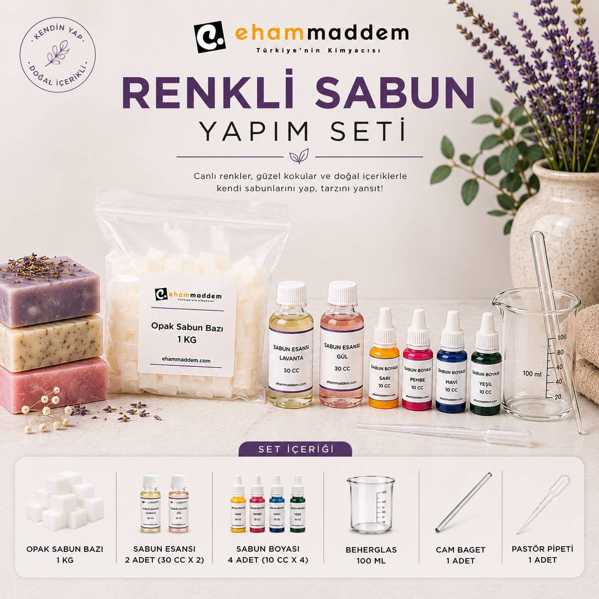Renkli Sabun Yapım Seti