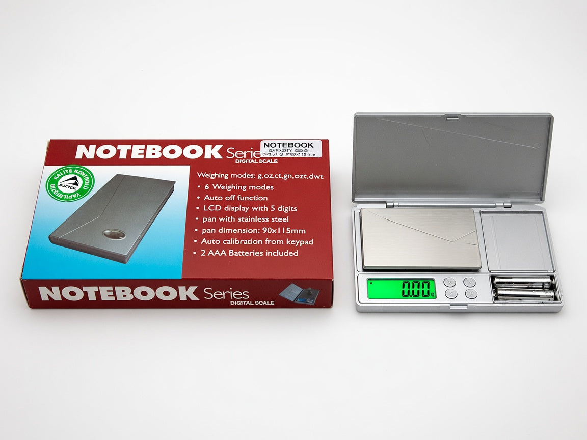 Notebook Kapaklı Dijital Cep Terazisi (500 g / 0.01 g)