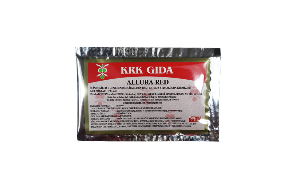 Allura Red Kırmızı Gıda Boyası 9 Gr