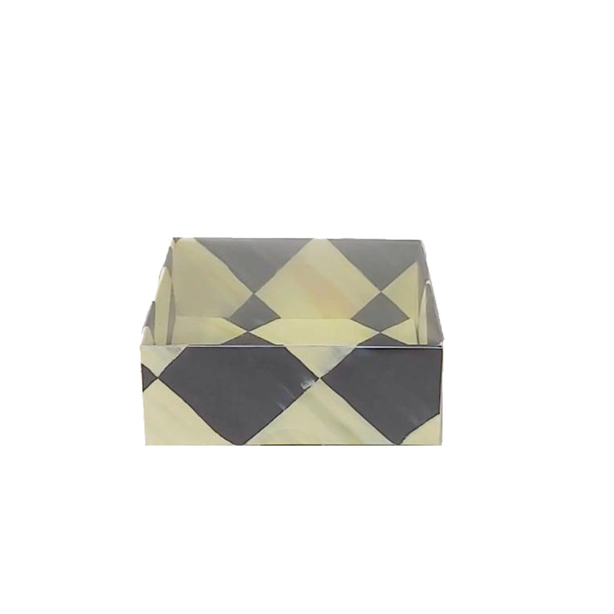 Damalı Asetat Kutu 8x8x3 50 Adet