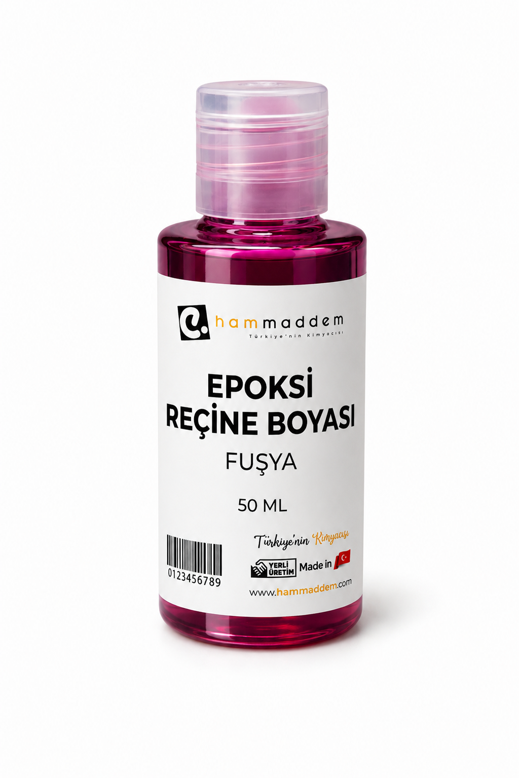 Epoksi Reçine Boya Fuşya 50 ml