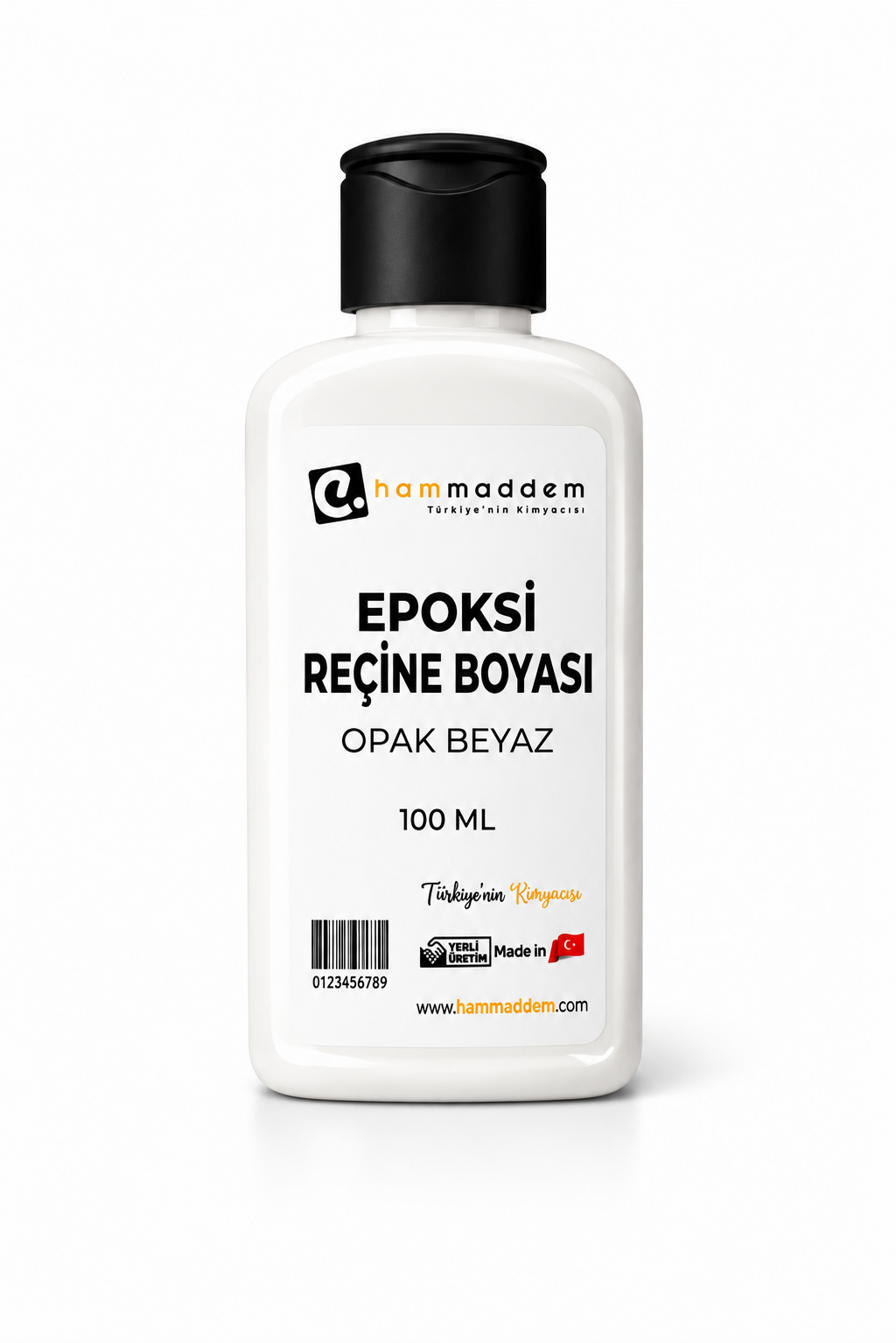 Epoksi Reçine Boya Opak Beyaz 100 ml