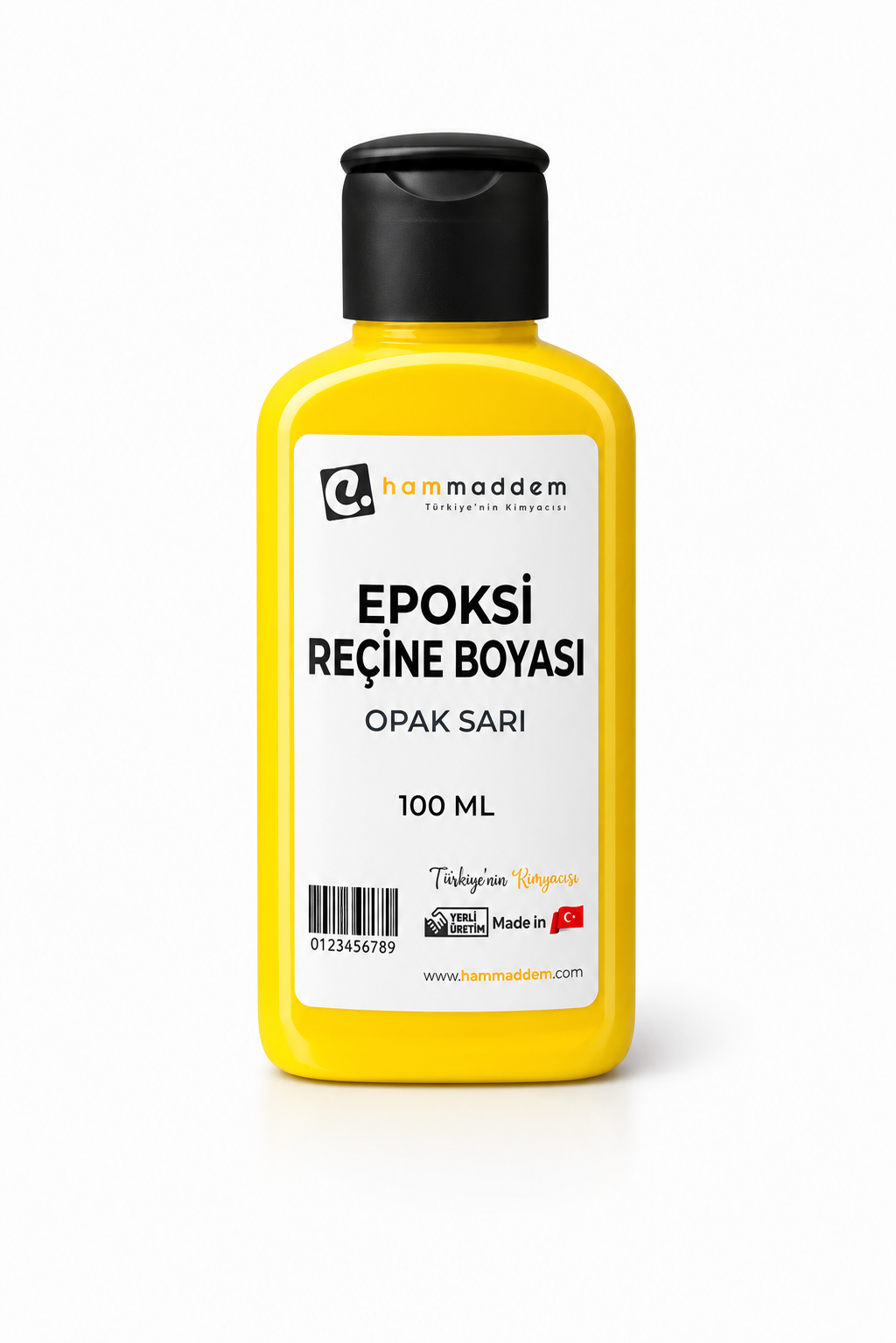 Epoksi Reçine Boya Opak Sarı 100 ml