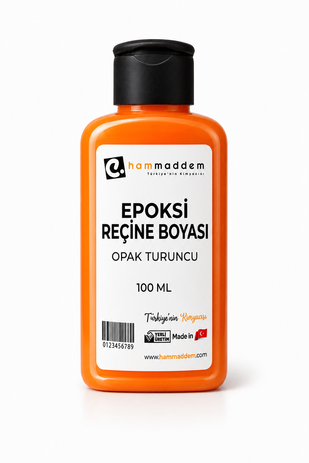 Epoksi Reçine Boya Opak Turuncu 100 ml