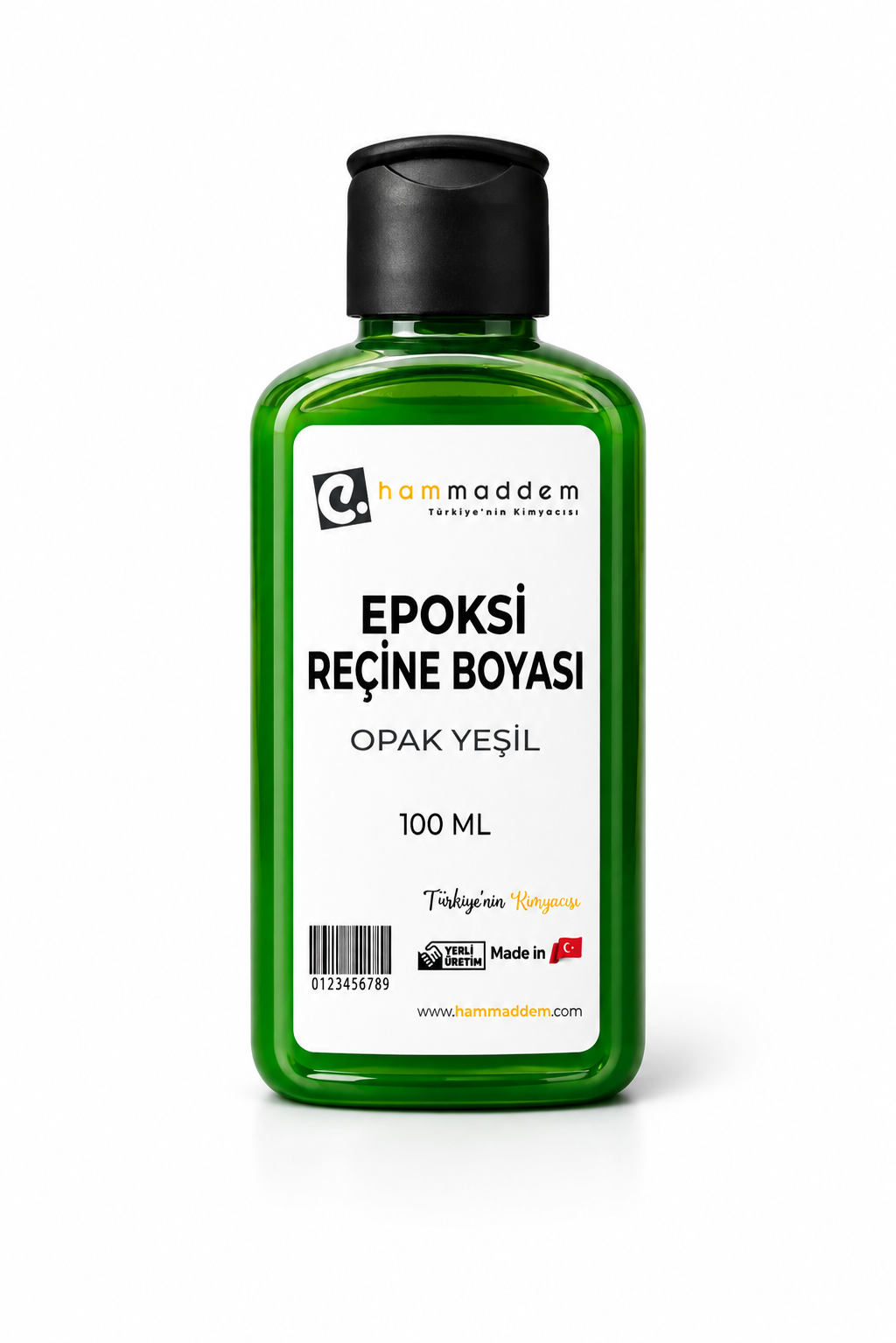 Epoksi Reçine Boya Opak Yeşil 100 ml