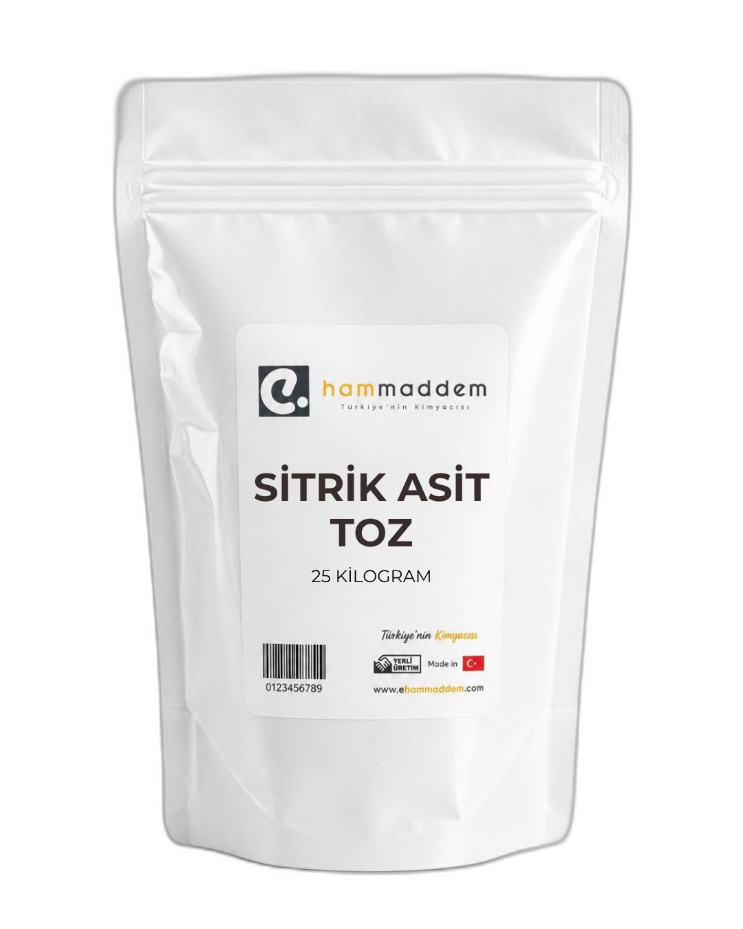 Sitrik Asit Toz ( Limon Tuzu ) 25 Kg