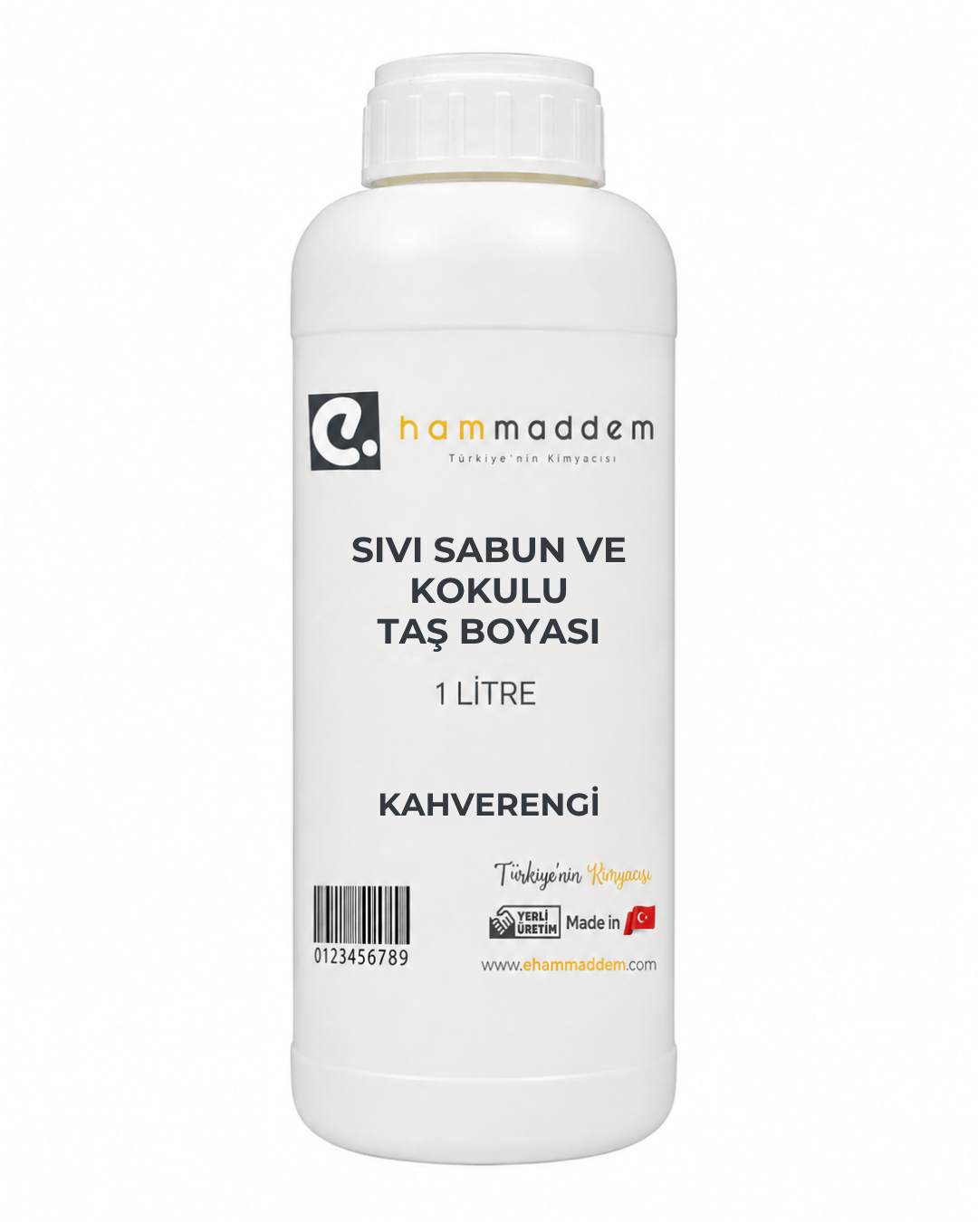 Sabun ve Kokulu Taş Boyası Kahve 1 Litre