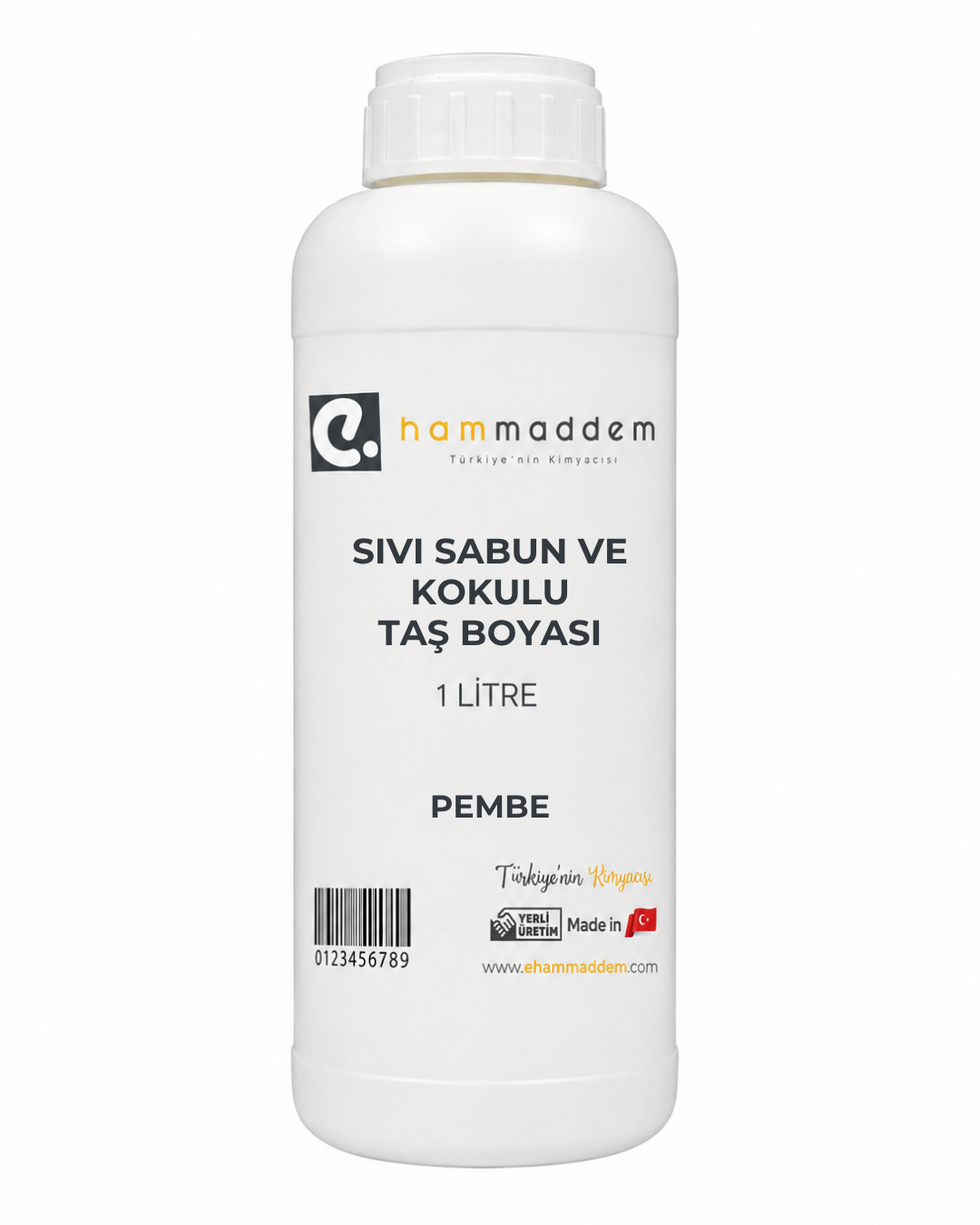 Sabun ve Kokulu Taş Boyası Pembe 1 Litre