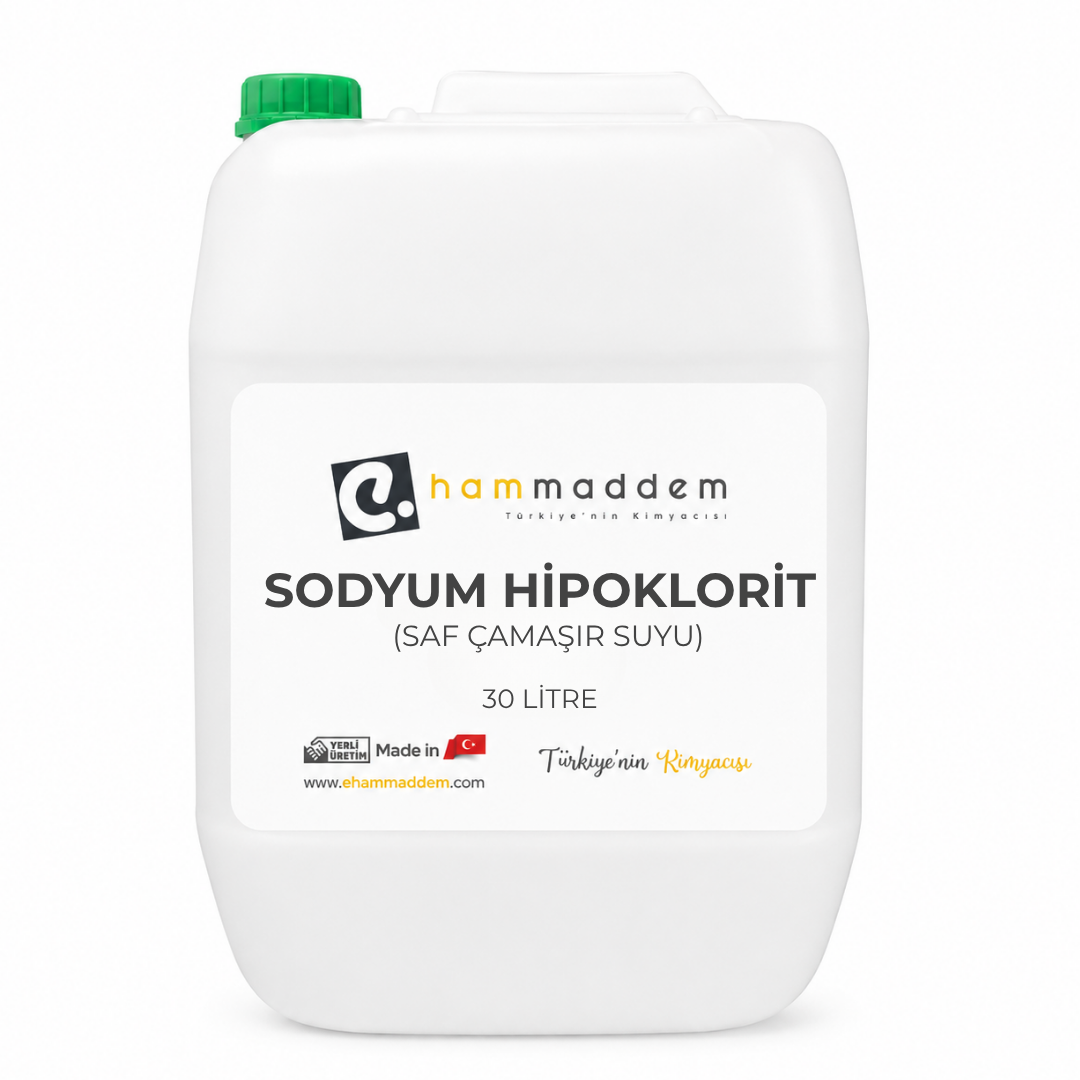 Sodyum Hipoklorit Saf Çamaşır Suyu 30 Litre
