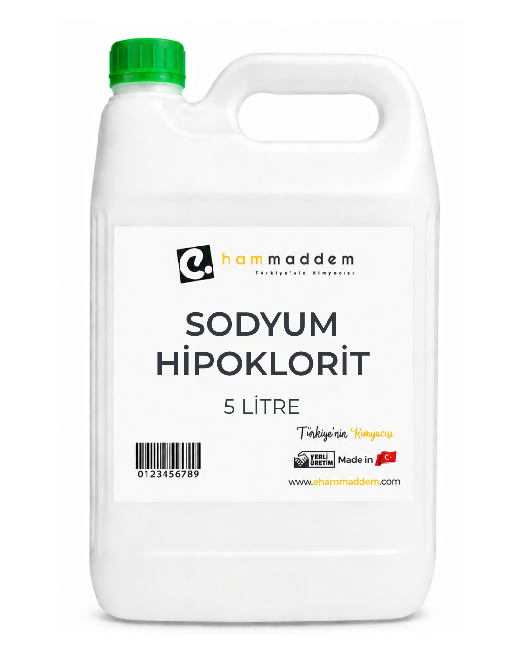 Sodyum Hipoklorit Saf Çamaşır Suyu 5 Litre