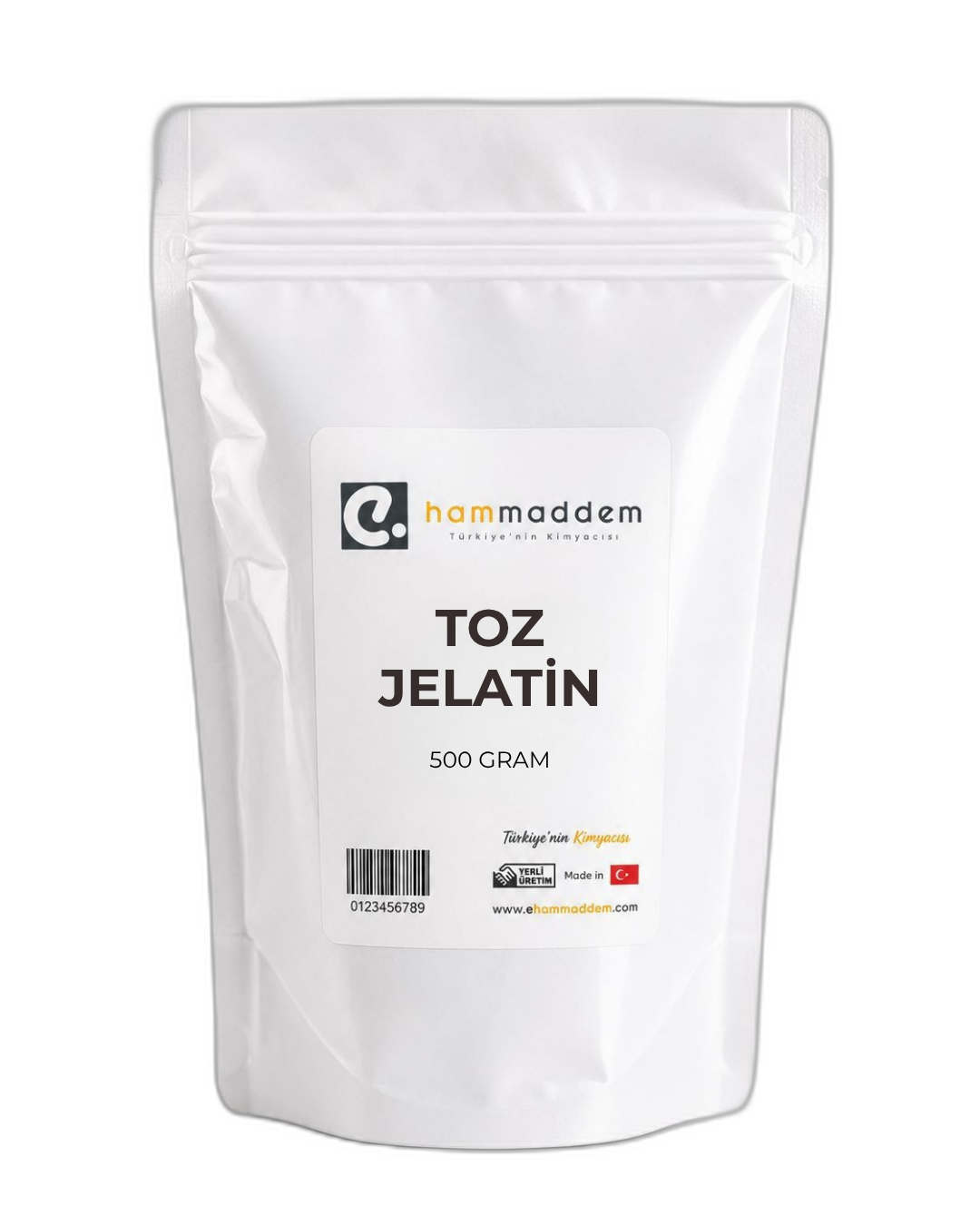 Toz Jelatin Sığır Jelatini 100 Bloom 500 Gr